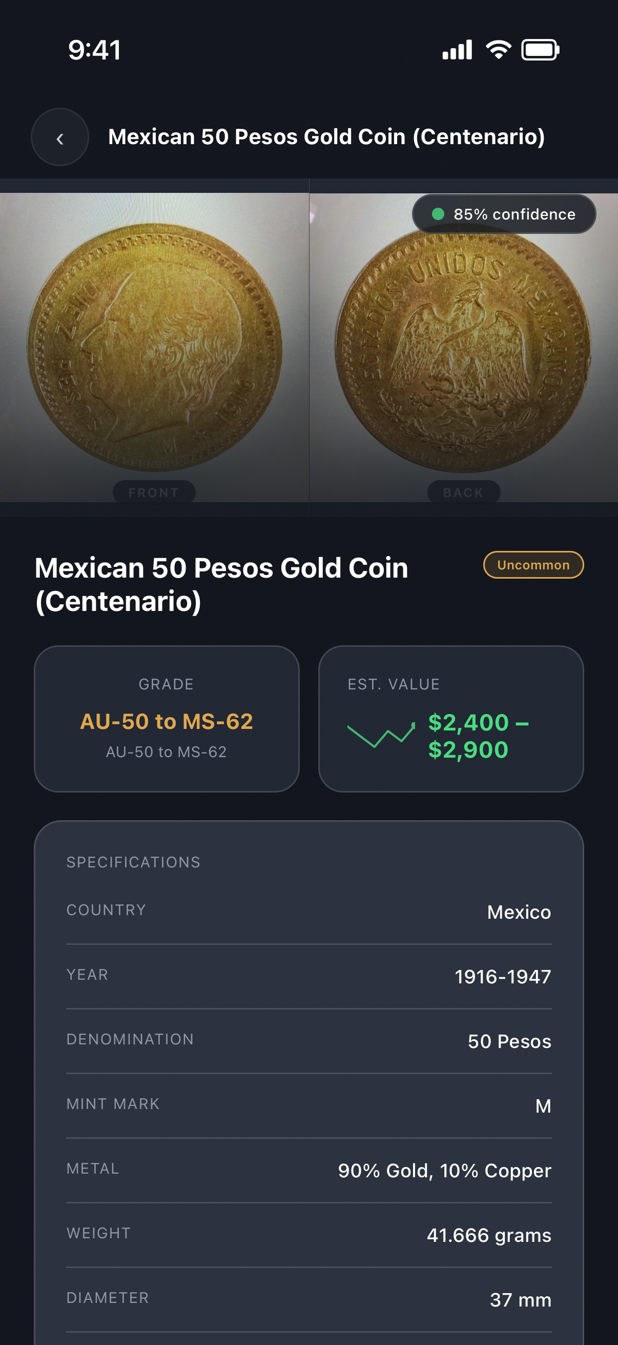Mintward: Coin Scanner & Atlas screenshot 3