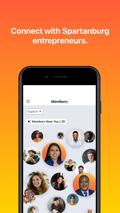 Power Up Spartanburg iPhone screenshot 1 - Social Networking app
