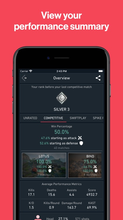 Spike Stats - Valorant Tracker screenshot-3