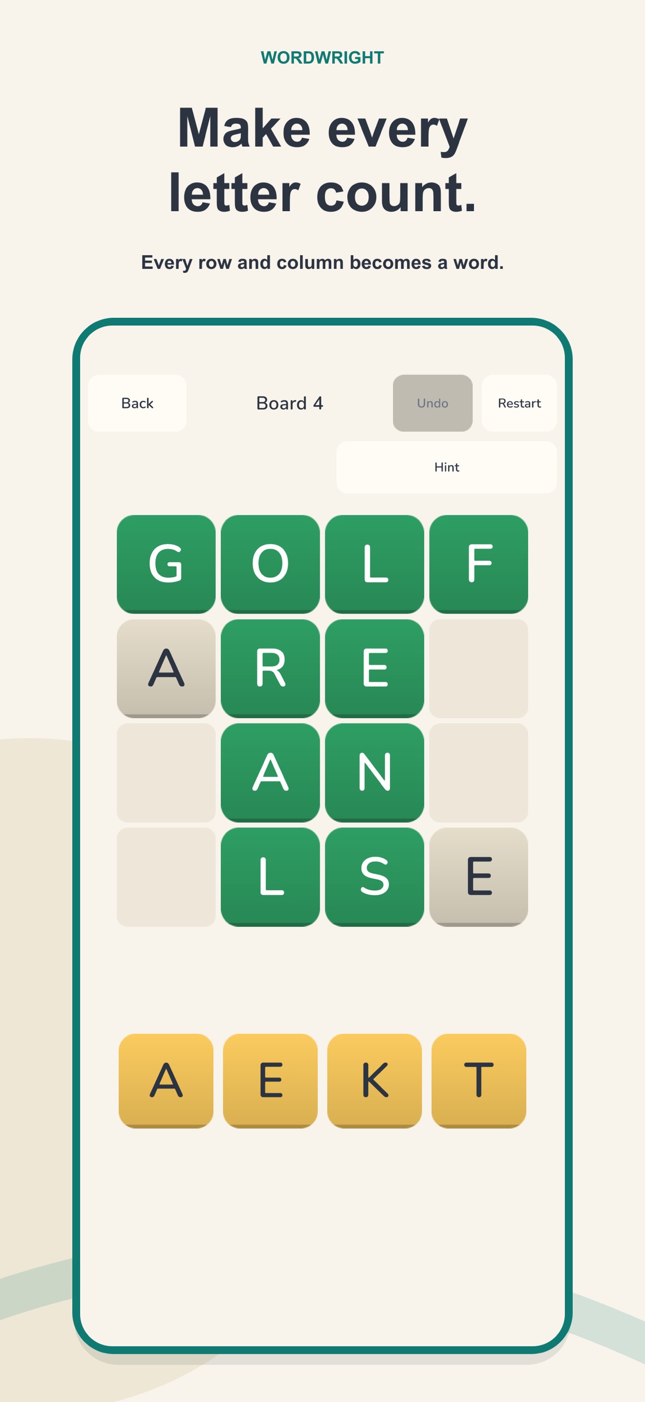 Screenshot 1 of Wordwright: Word Grid Puzzle