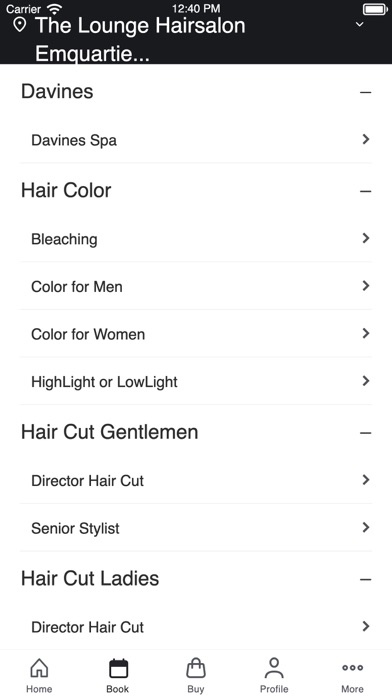 The Lounge Hair Salon Screenshot