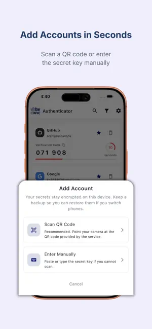 CDAC Authenticator screenshot 2