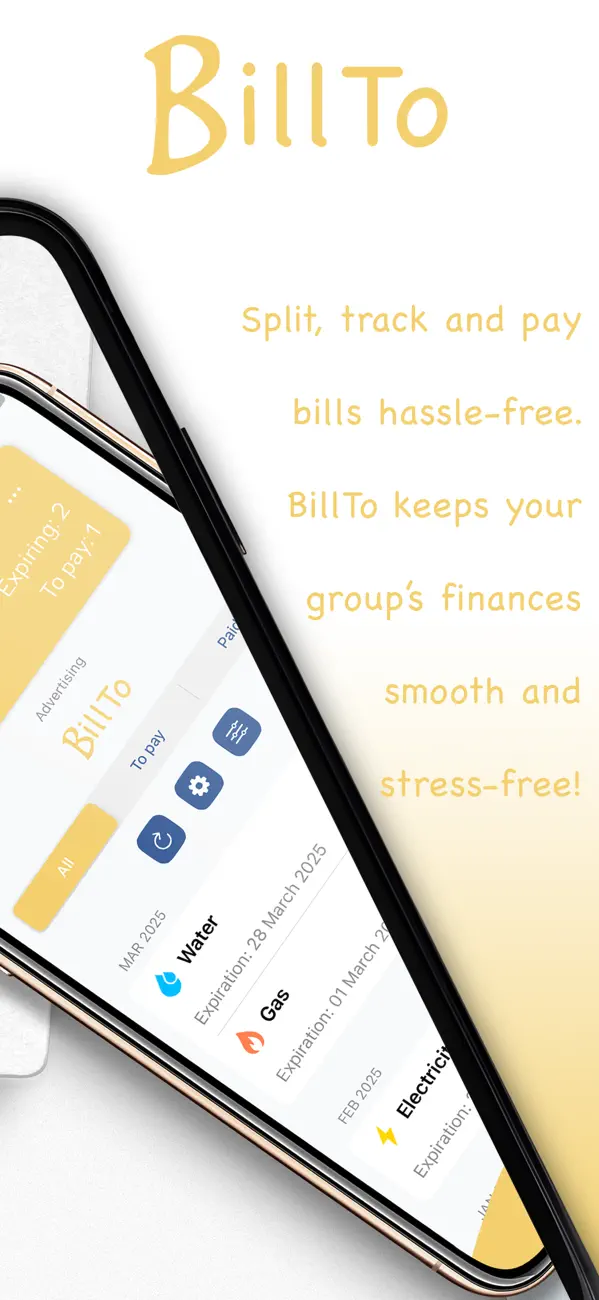 Screenshot #2 pour BillTo - Bills Manager