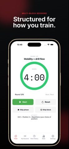 BJJ Stopwatch screenshot