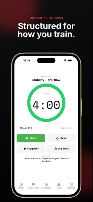 BJJ Stopwatch Screenshot 1 of 4