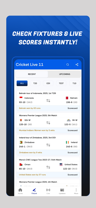 Cricket Live 11 Screenshot 2 of 5