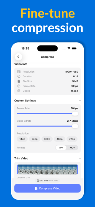 Video Compressor - ViiDeo Screenshot 2 of 4