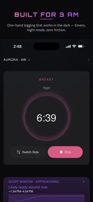 Lactis: Private Baby Tracker screenshot 1