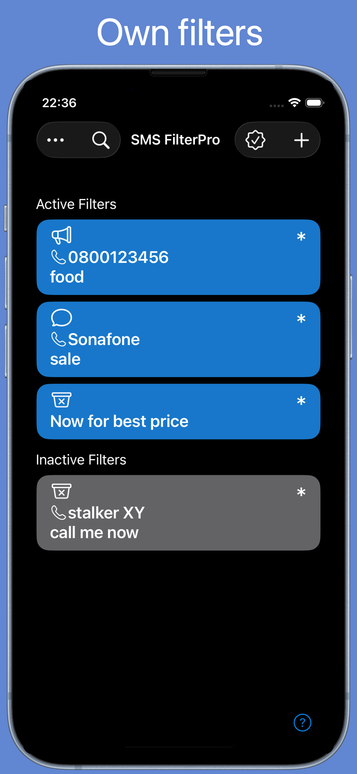 SMS FilterPro