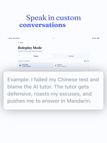 Language Learning: Baiban AI iPad screenshot