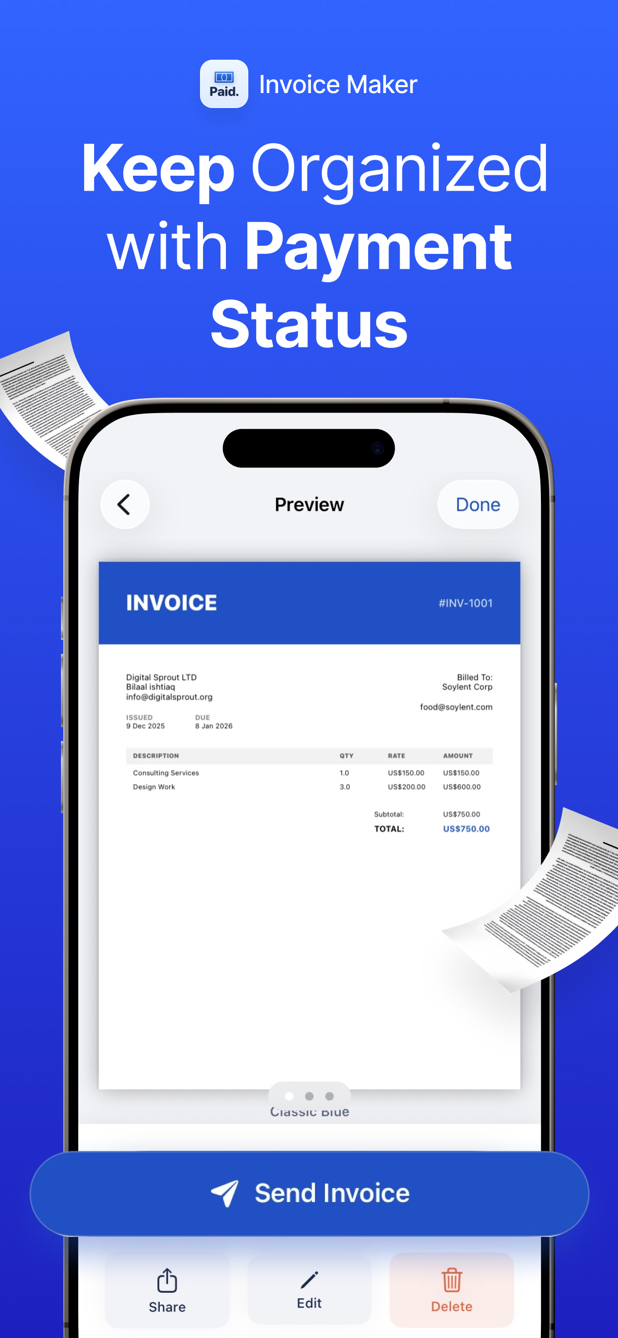 Invoice Maker - Paid screenshot 3