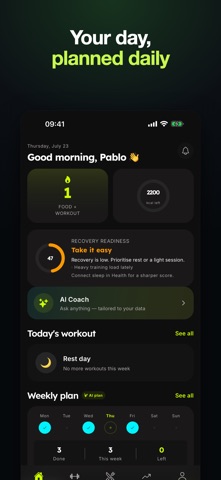 MyFitExpert: Food AI & Workout iPhone screenshot