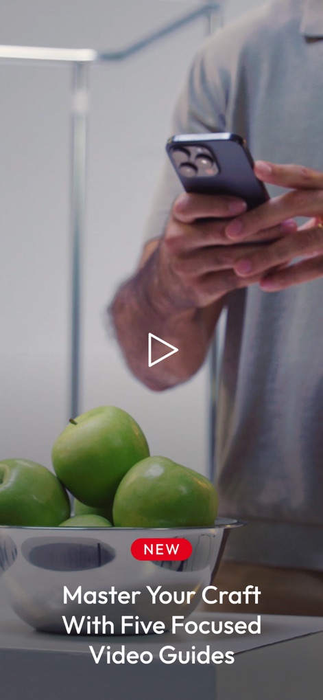 Leica LUX - Pro Manual Camera - The app offers engaging video guides to help users master their craft, providing focused tutorials and new content to continuously expand photographic knowledge.