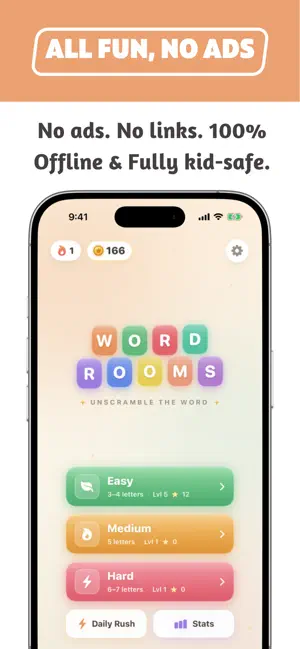 Word Rooms: Kids Word Puzzle screenshot 1