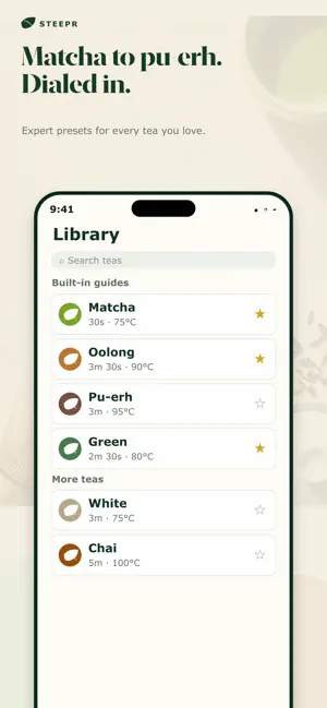 Steepr: Tea Timer & Brew Guide screenshot 4
