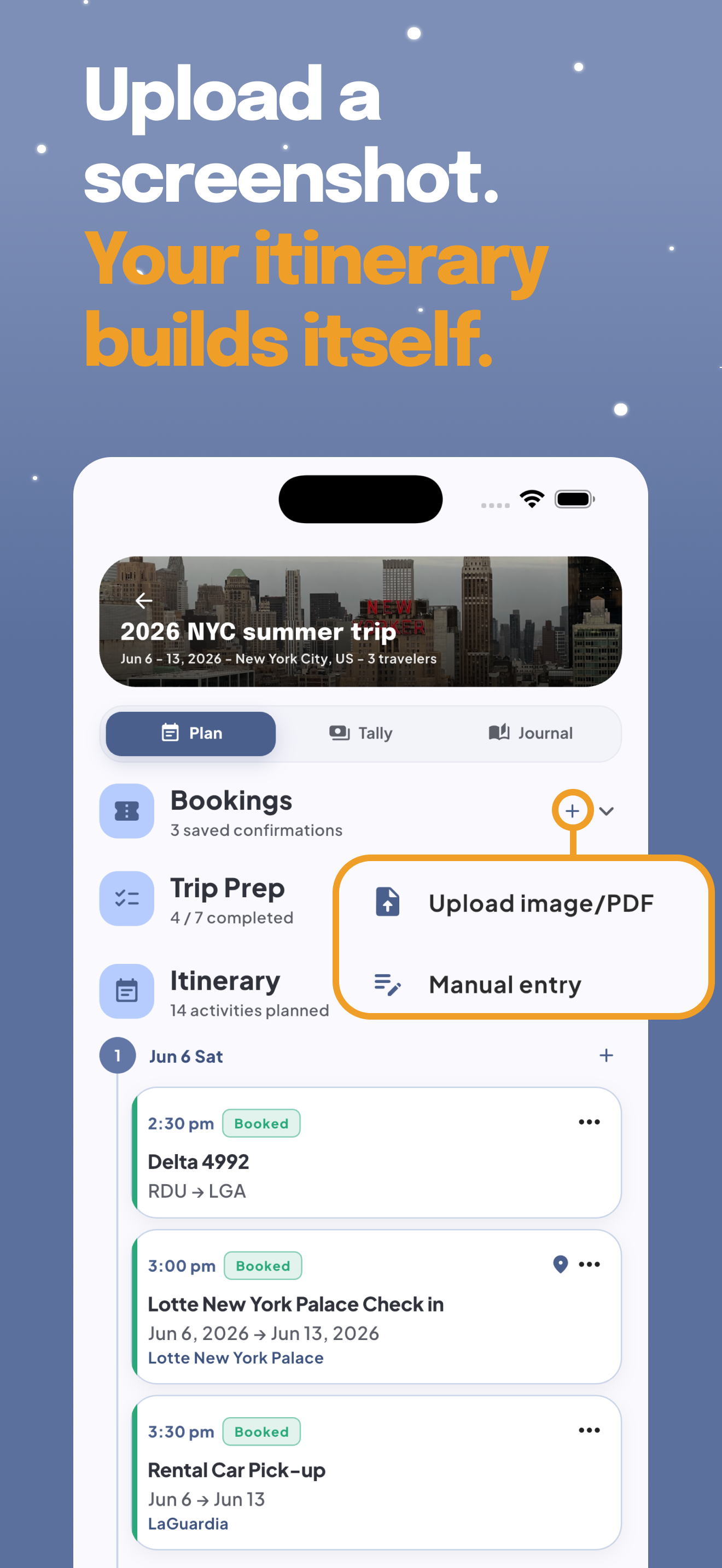 TallyTrip: Travel Planner