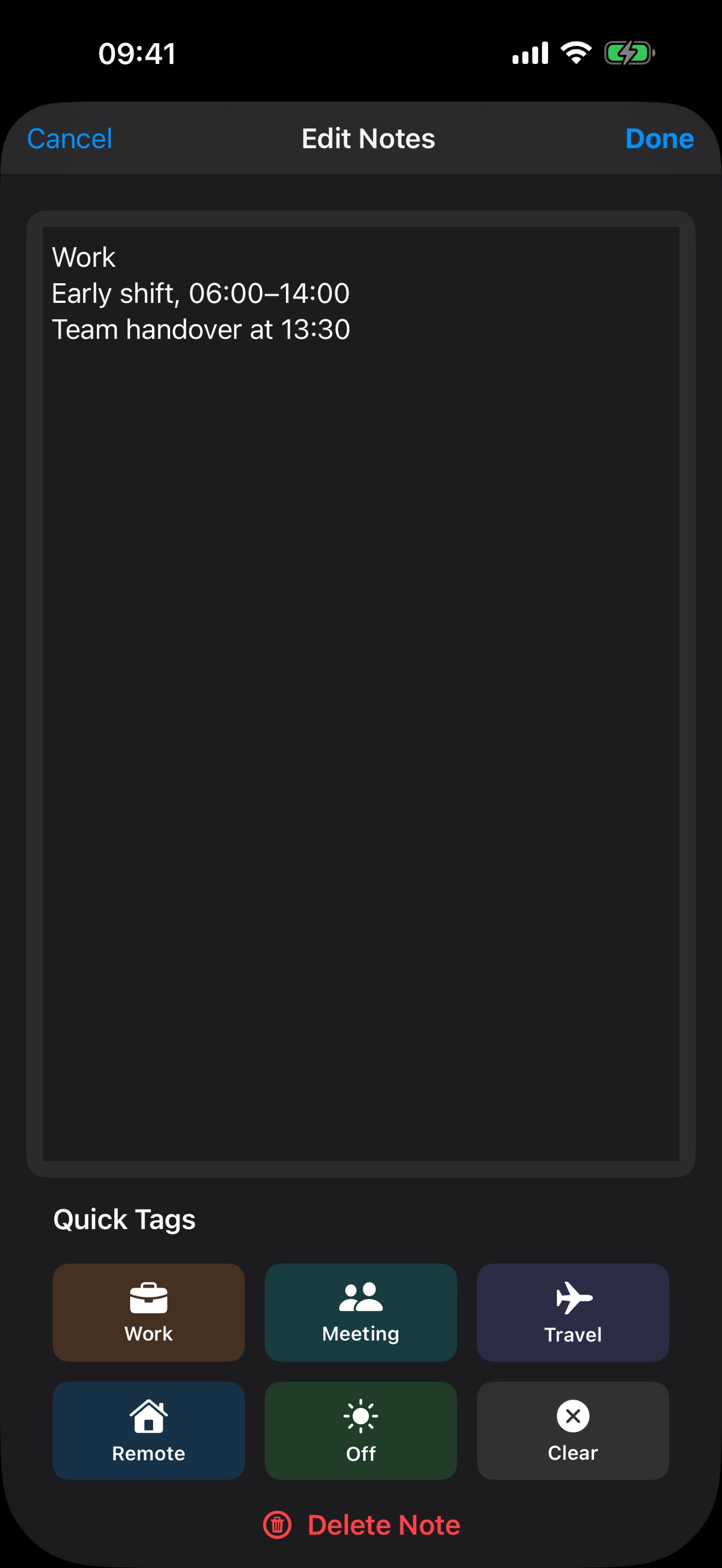 Screenshot 4 of Shift Manager Lite