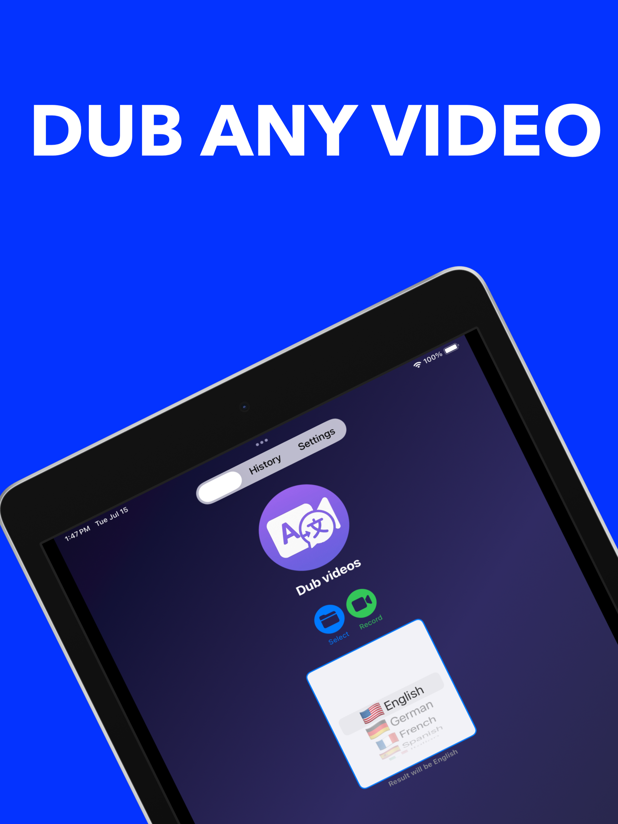 Dubbing AI: Video Translator