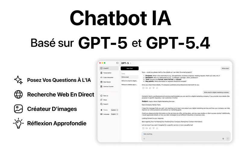 Screenshot #1 pour AI Chatbot・IA Chat Français 5