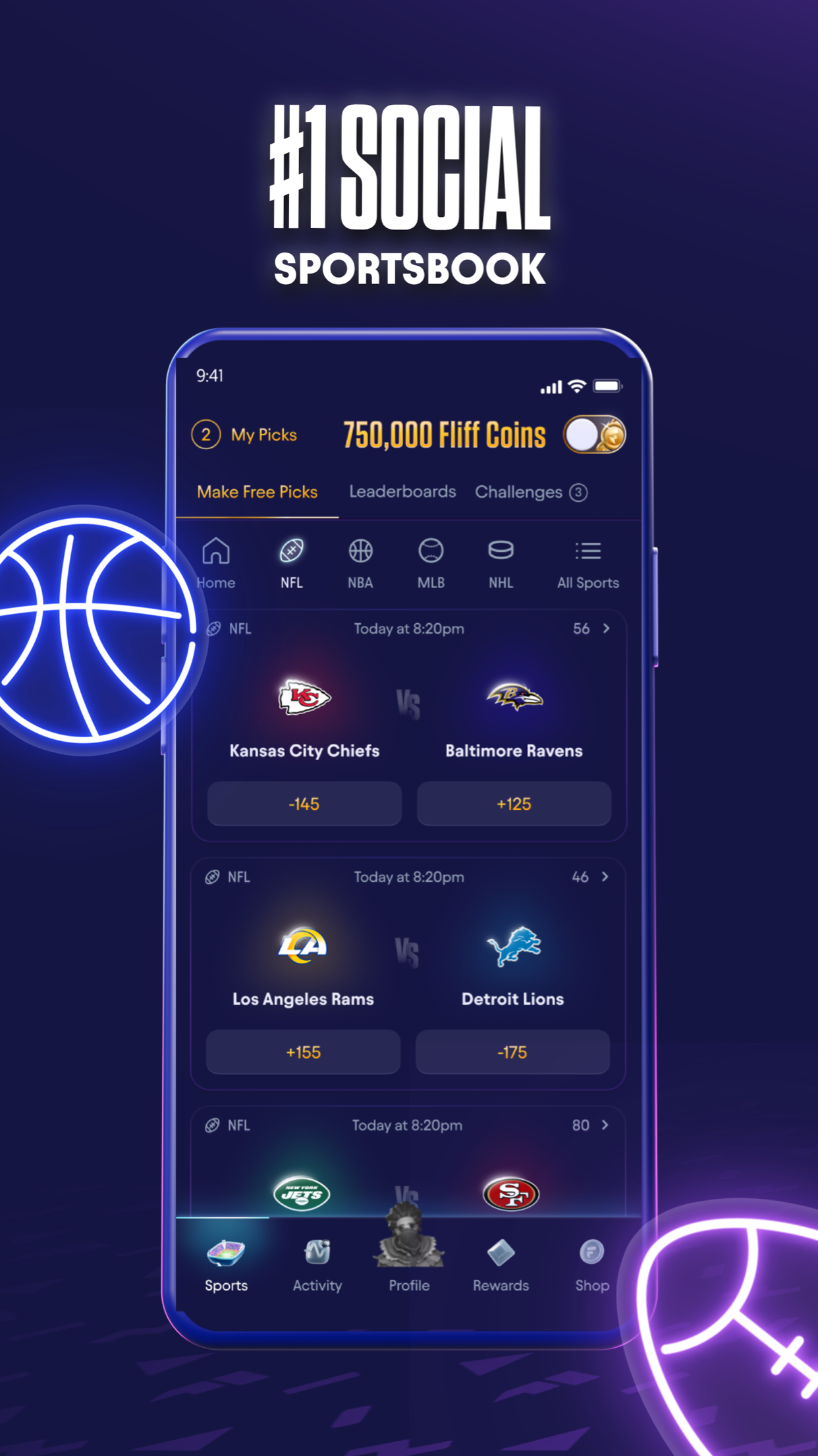 Fliff - Social Sports Picks screenshot 1