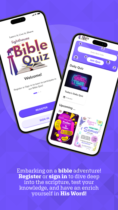 Lighthouse Bible Quiz Screenshot