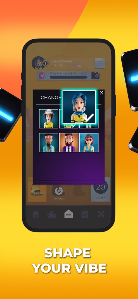 SuperStar: Music Game - ユーザーは複数のアバターオプションから好みのキャラクターを選択し、プロフィール画面で自身のゲーム体験をパーソナライズできます。