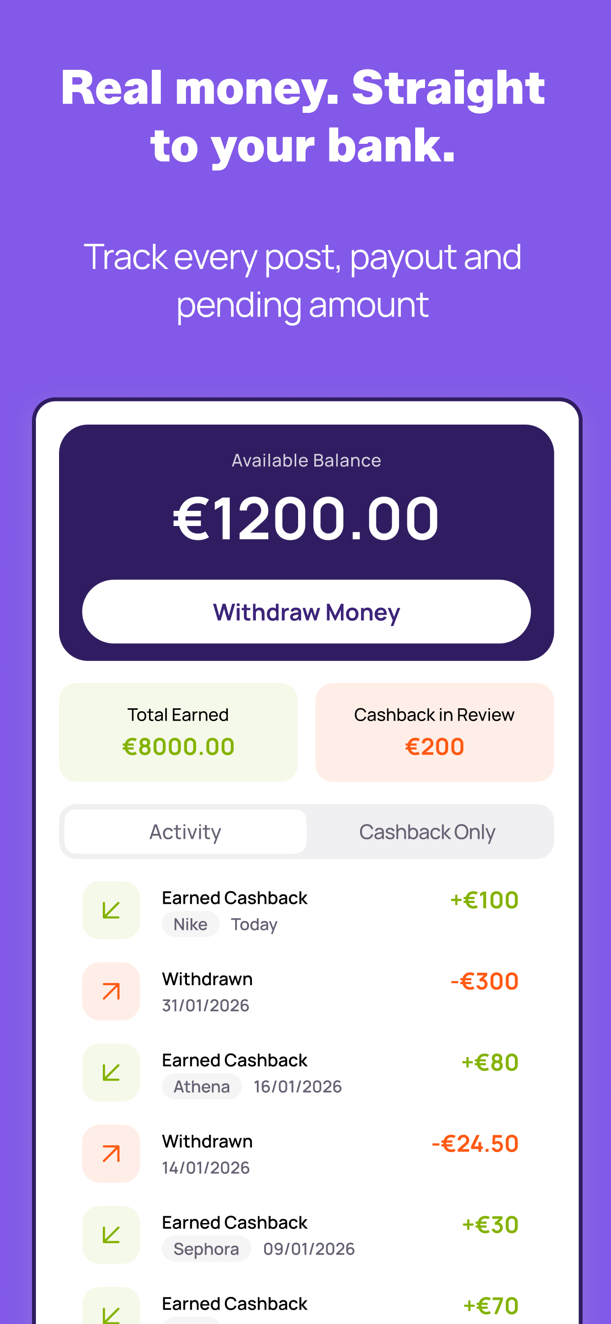 Linkfluencer: Shop. Post. Earn screenshot 4