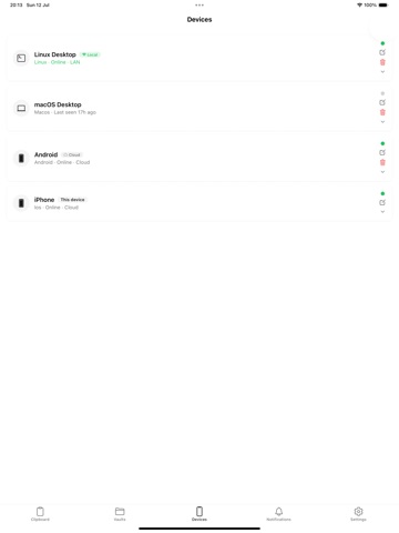 ClipSync — Clipboard Sync iPad screenshot