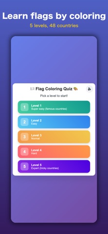 Paint the Flags: World Quiz Screenshot 1 of 4