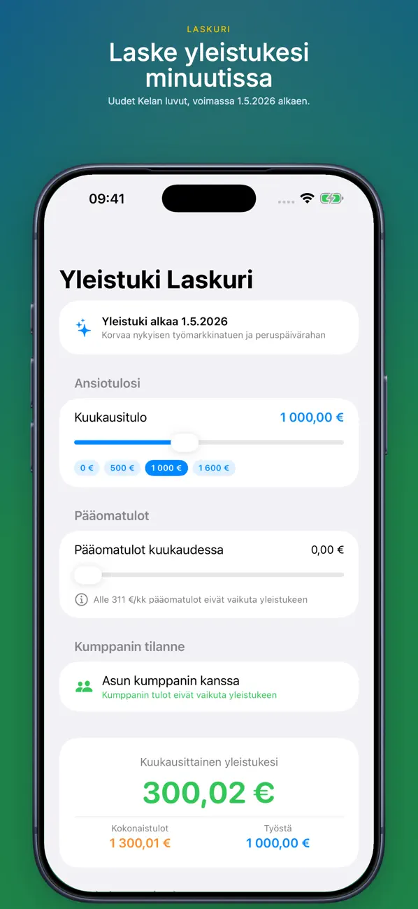 Screenshot #2 pour Yleistuki Laskuri 2026