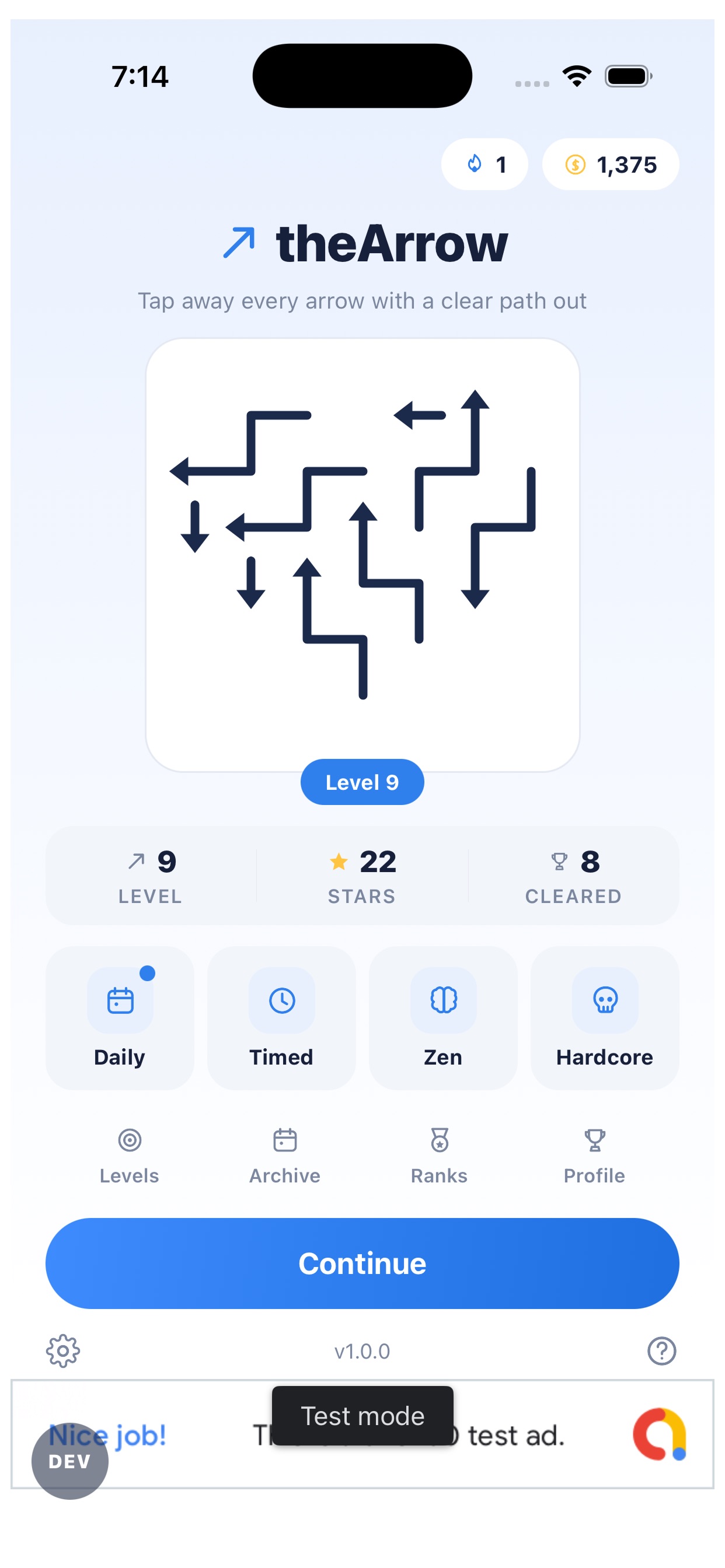 Screenshot 2 of theArrow: Puzzle Escape Go