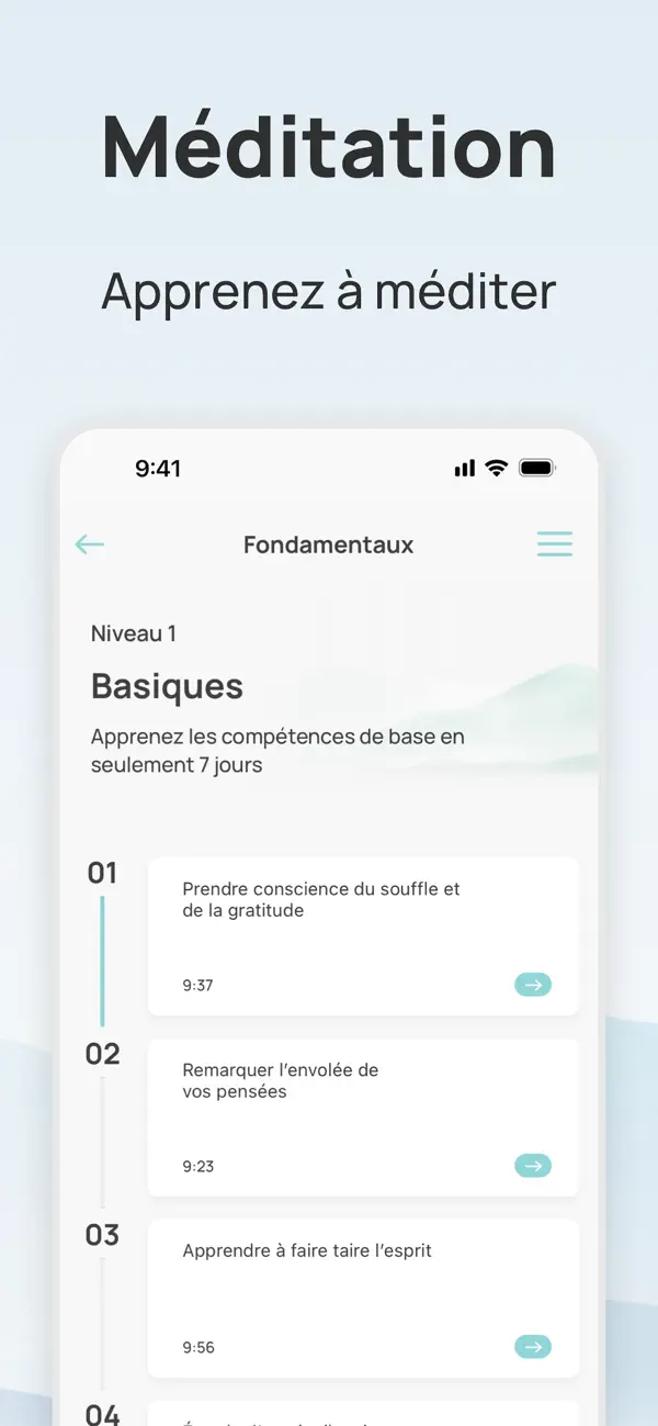 Screenshot #1 pour Serenity : Méditation guidée