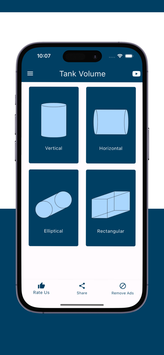 Tank Volume Calculator App