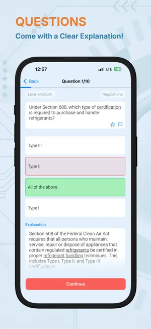EPA 608 Test screenshot 3