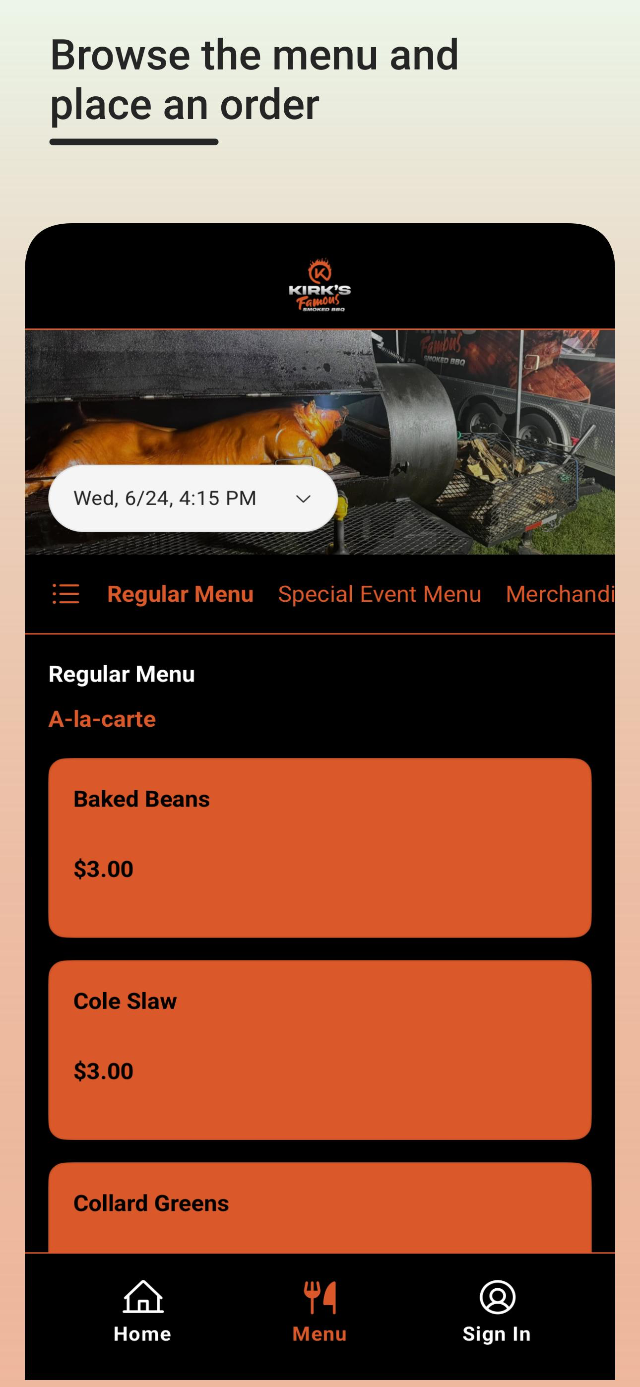 Kirk's Famous Smoked BBQ screenshot 3
