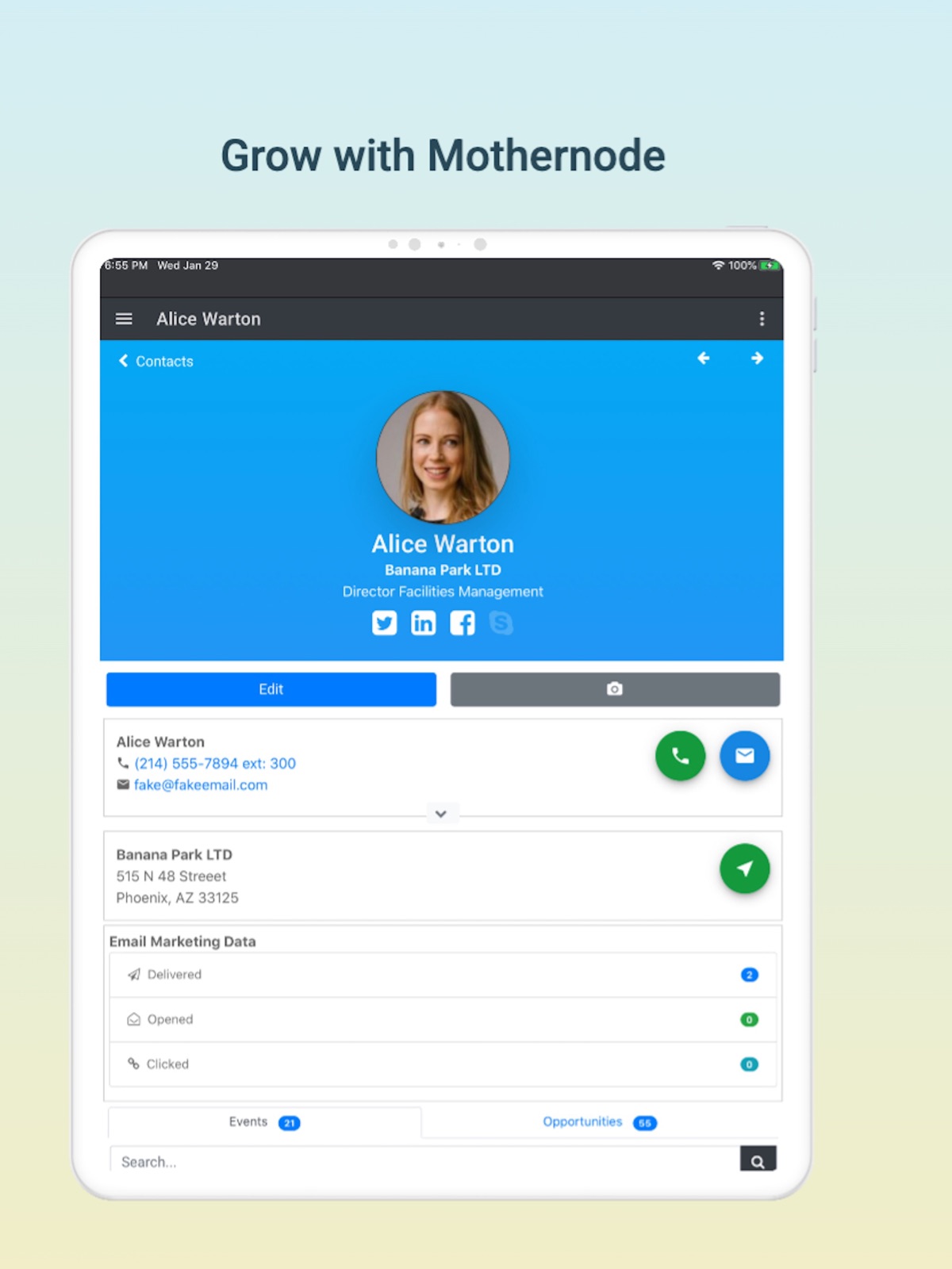 Mothernode CRM ipad screenshot 3