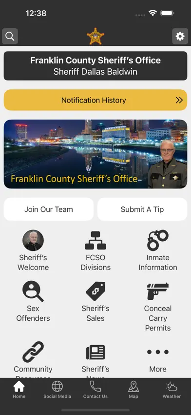 Franklin County Sheriff OH screenshot 1