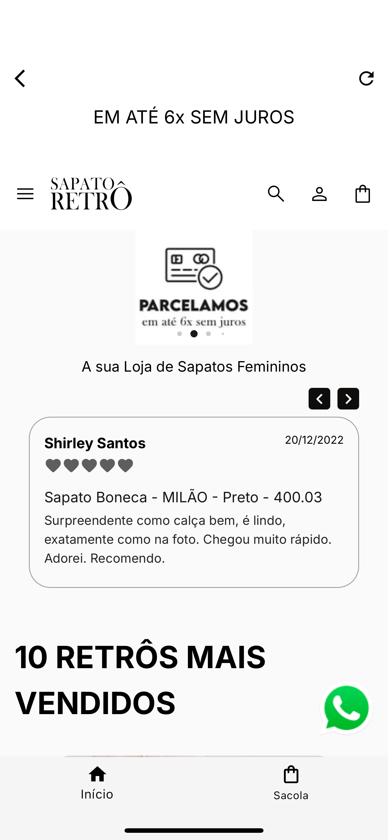 Sapato RetrÔ
