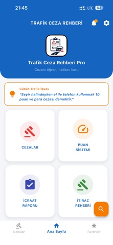 Trafik Ceza Rehberi Pro iPhone screenshot