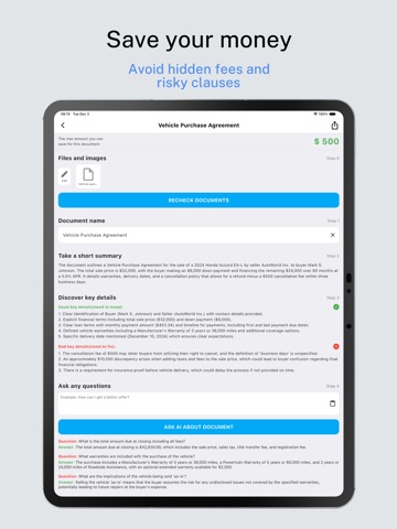 DocSpy — AI Document Checker iPad screenshot