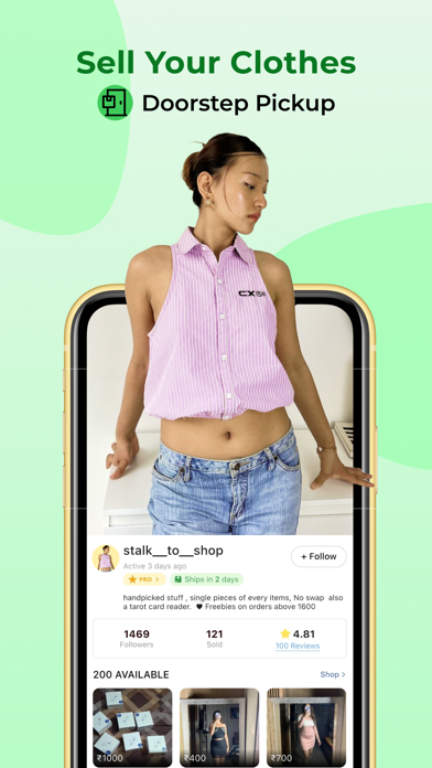 FreeUp: Sell & Buy Clothes iPhone screenshot 1