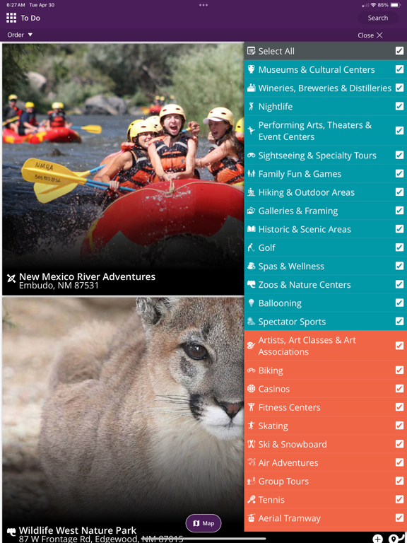 Visit Albuquerque iPad screenshot 5 - Travel app