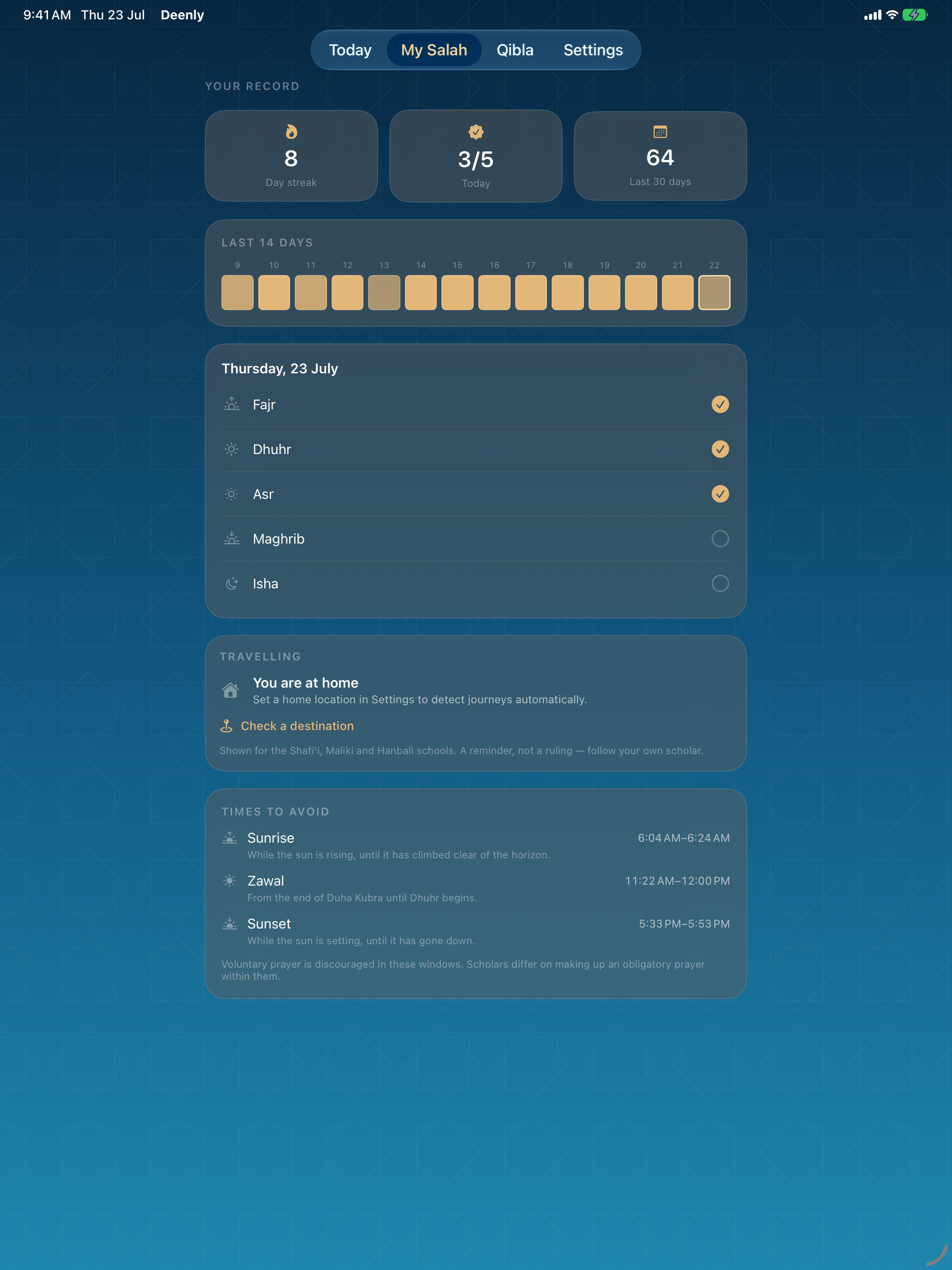 Salah Journey: Prayer Times screenshot 9