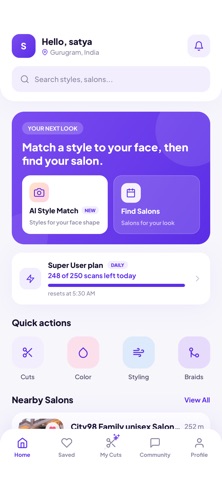Trimly: Hairstyle Try-On iPhone screenshot