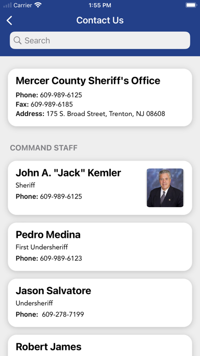 Mercer County Sheriff's Office Screenshot