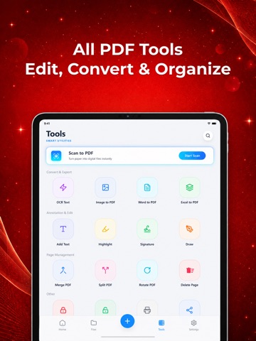 PDF Reader: Edit & OCR Scan iPad screenshot
