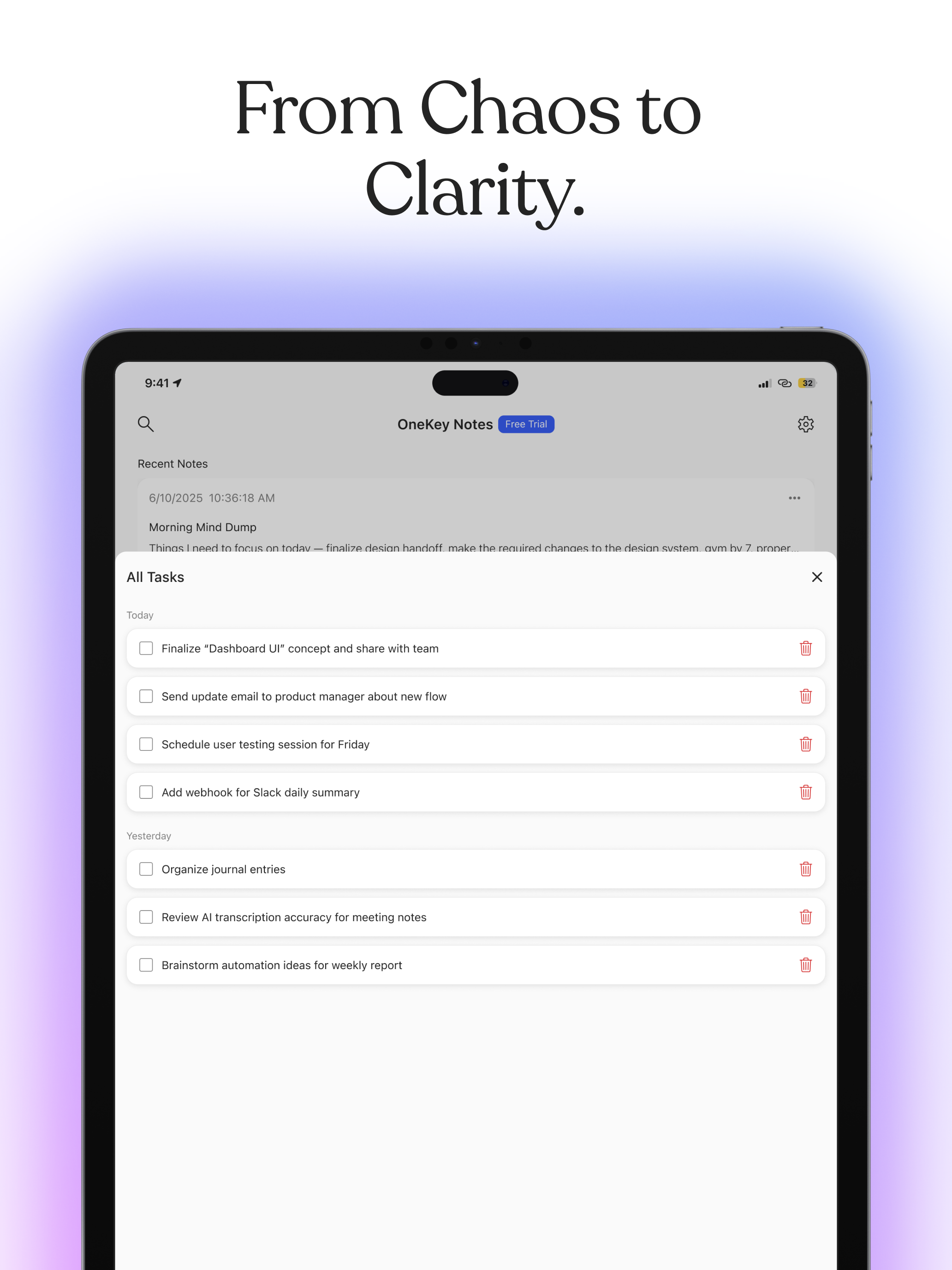 OneKey Notes – AI Voice Notes screenshot 9