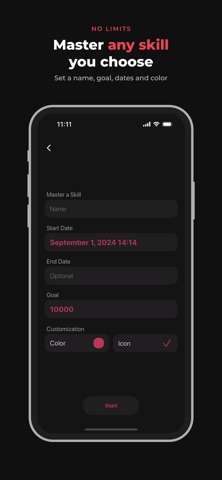 10000 Hours: Skill Tracker Screenshot 3 of 5