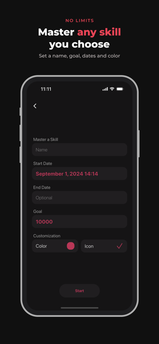 10000 Hours: Skill Tracker Screenshot 3 of 5