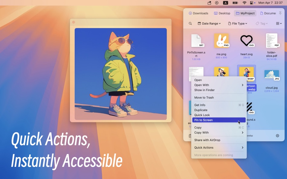 #6. Folder Slice - File Shortcuts (macOS) Podle: 鸿呈 吉